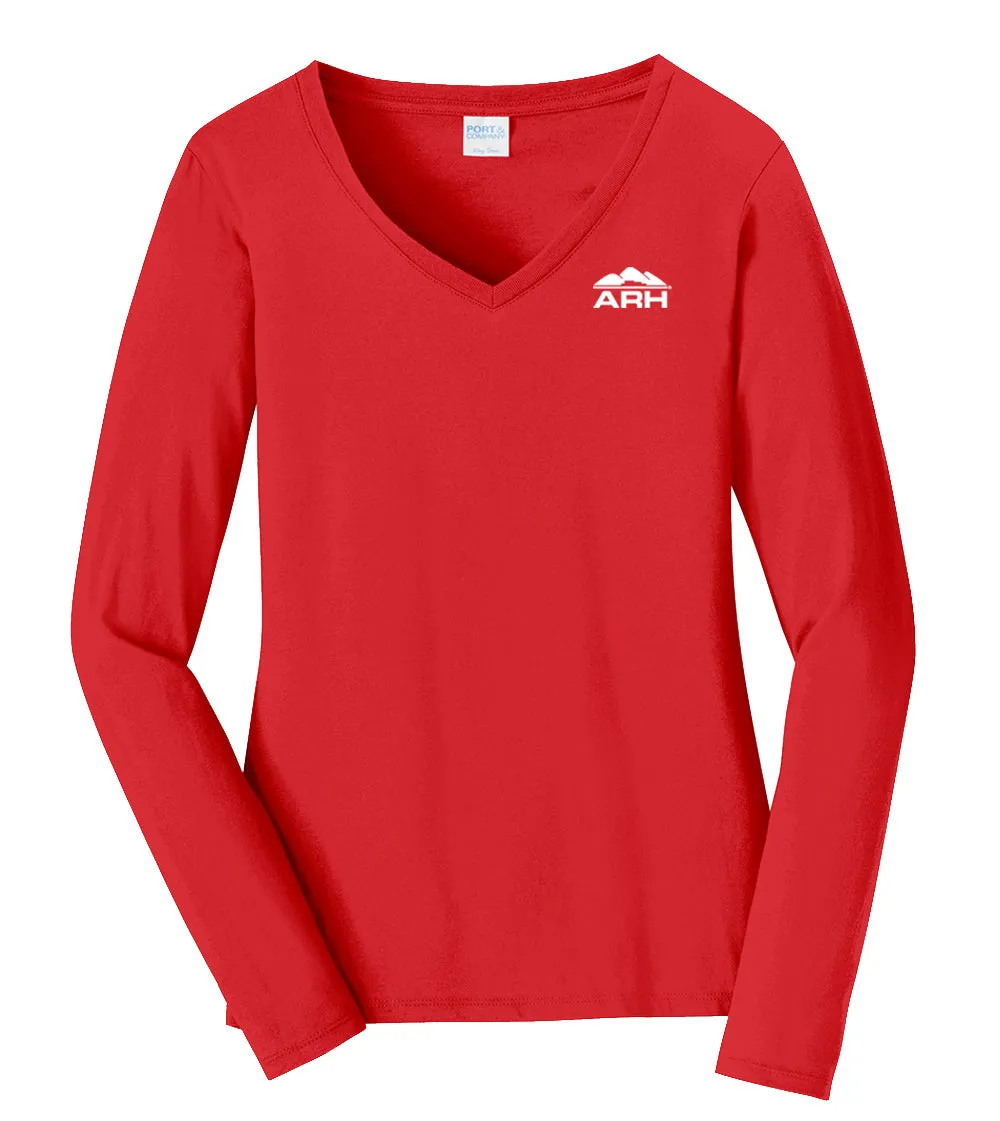 Ladies Favorite Long Sleeve V-Neck Tee - Fashion Colors