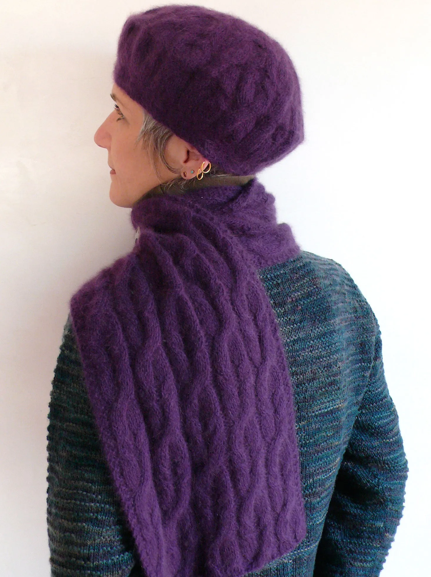 le Ghirlande Scarf and Hat Set <br/><small>knitting pattern</small>