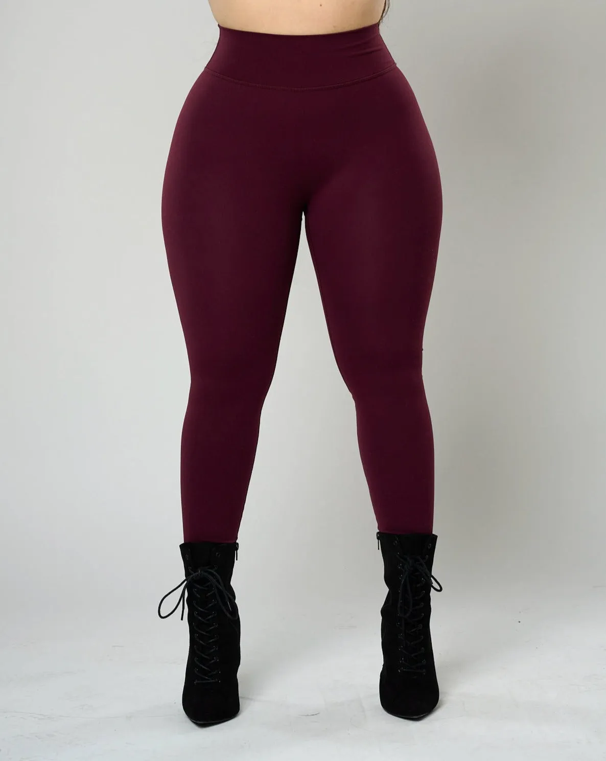 Maria Signature Leggings - Burgundy