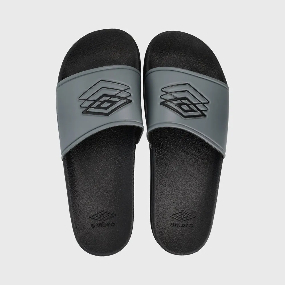 Mens Multi Diamond Umbro Slide Grey/Black _ 181181 _ Grey