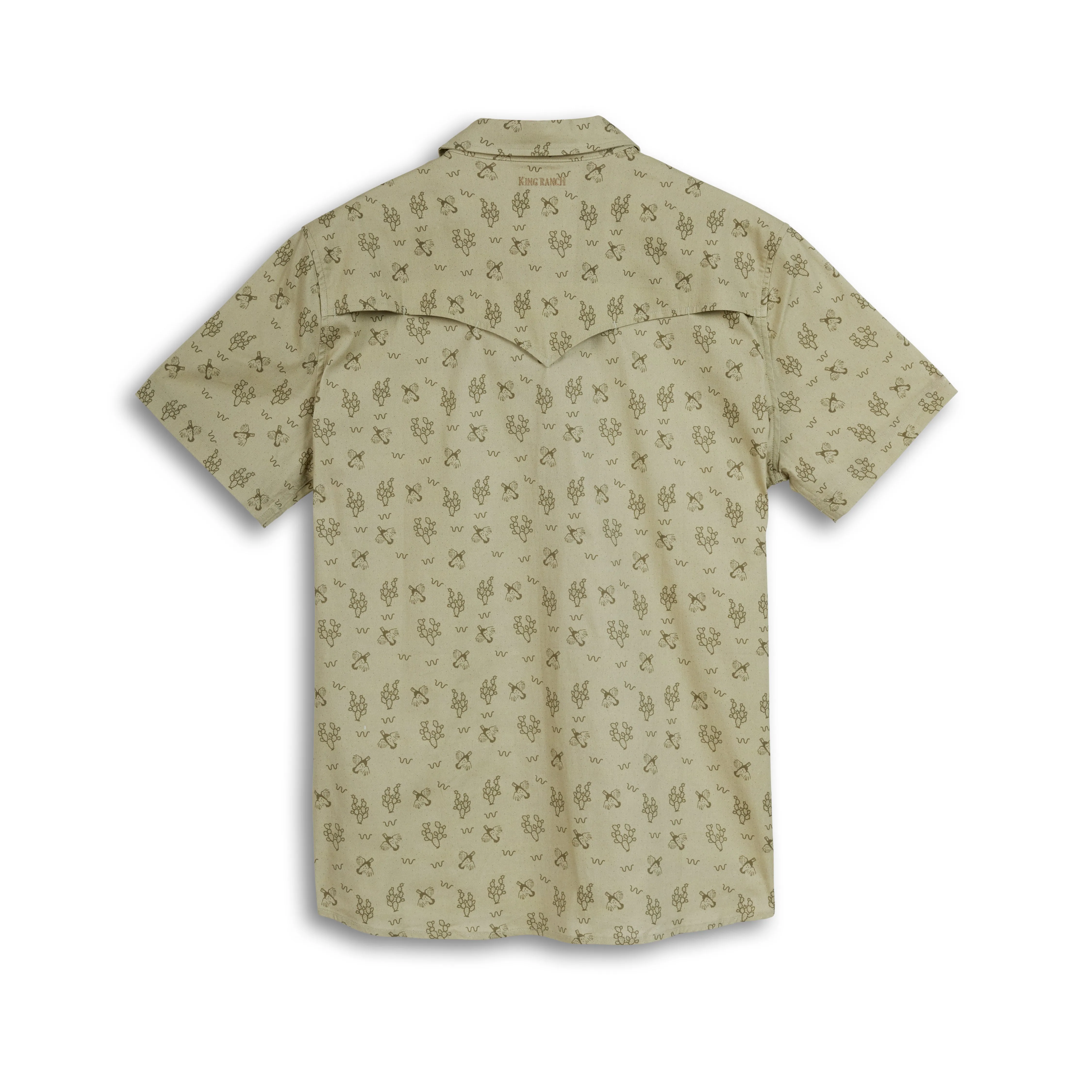 Men's S/S Western Prickly Quail Snap Shirt