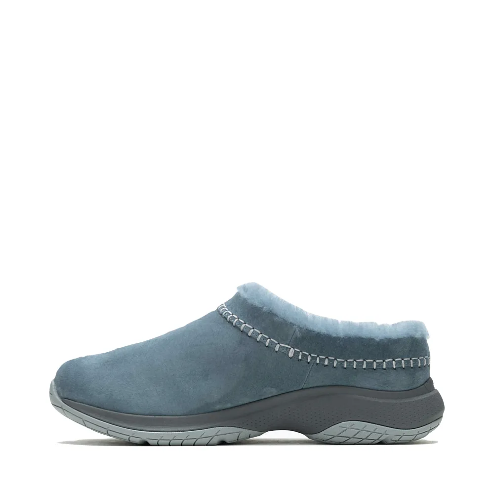 Merrell Women's Encore Ice 5 Waterproof Suede Leather Clog (Stonewash Blue)