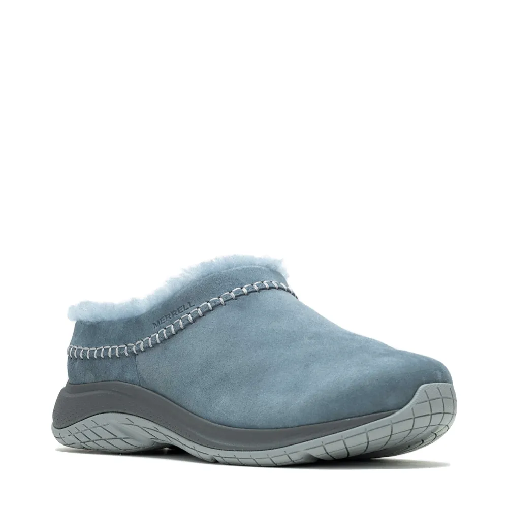 Merrell Women's Encore Ice 5 Waterproof Suede Leather Clog (Stonewash Blue)