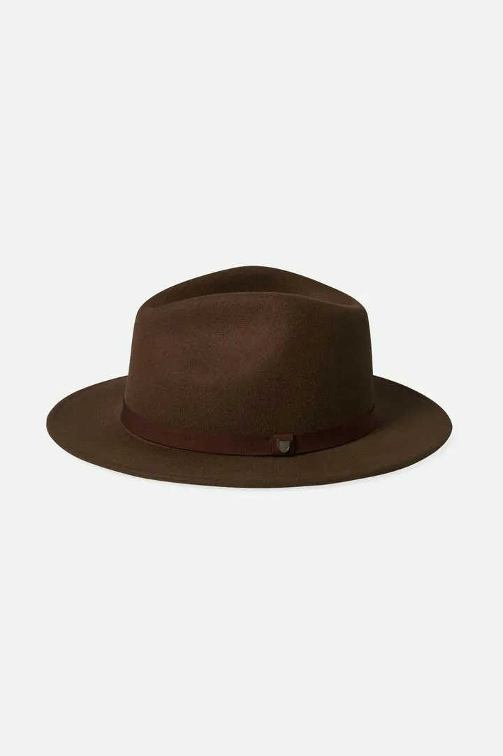 Messer Packable Fedora (Unisex) - Dark Earth