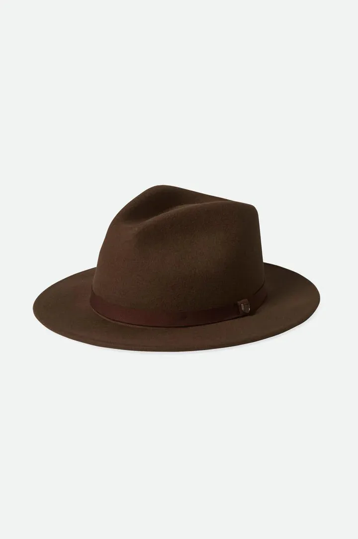 Messer Packable Fedora (Unisex) - Dark Earth