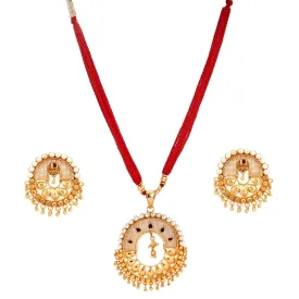 Mridula - Minakari Beaded Pendant Set