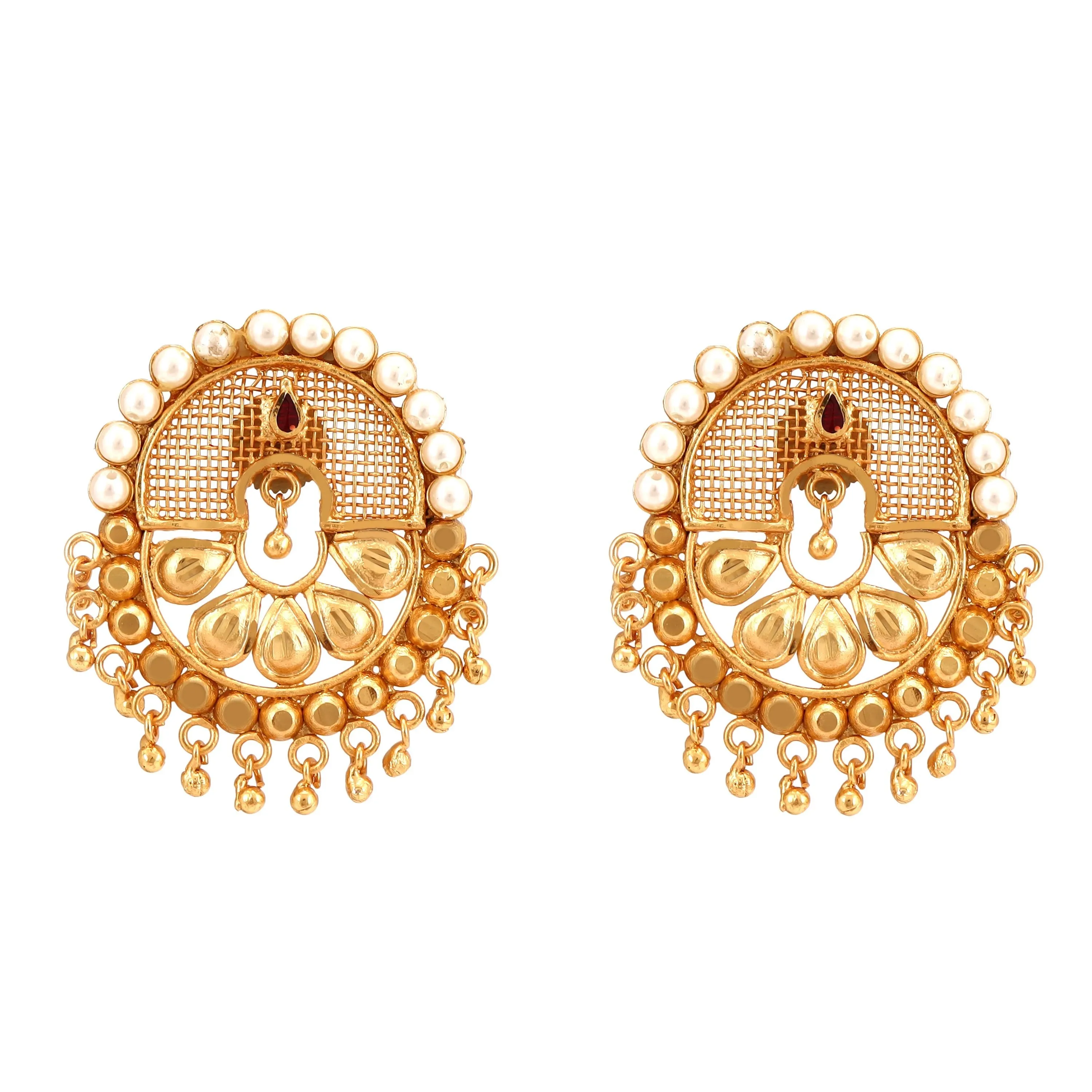 Mridula - Minakari Beaded Pendant Set