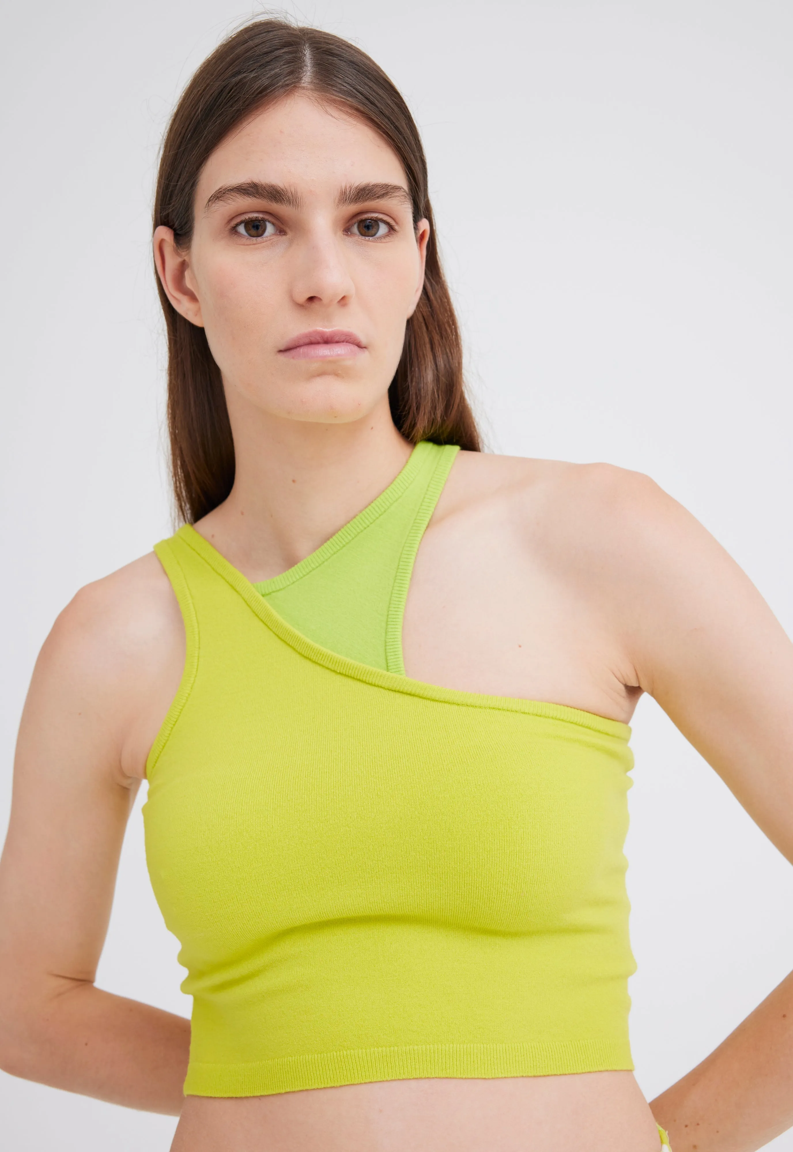 NAGNATA Retro Tank - Lime/ Chartreuse