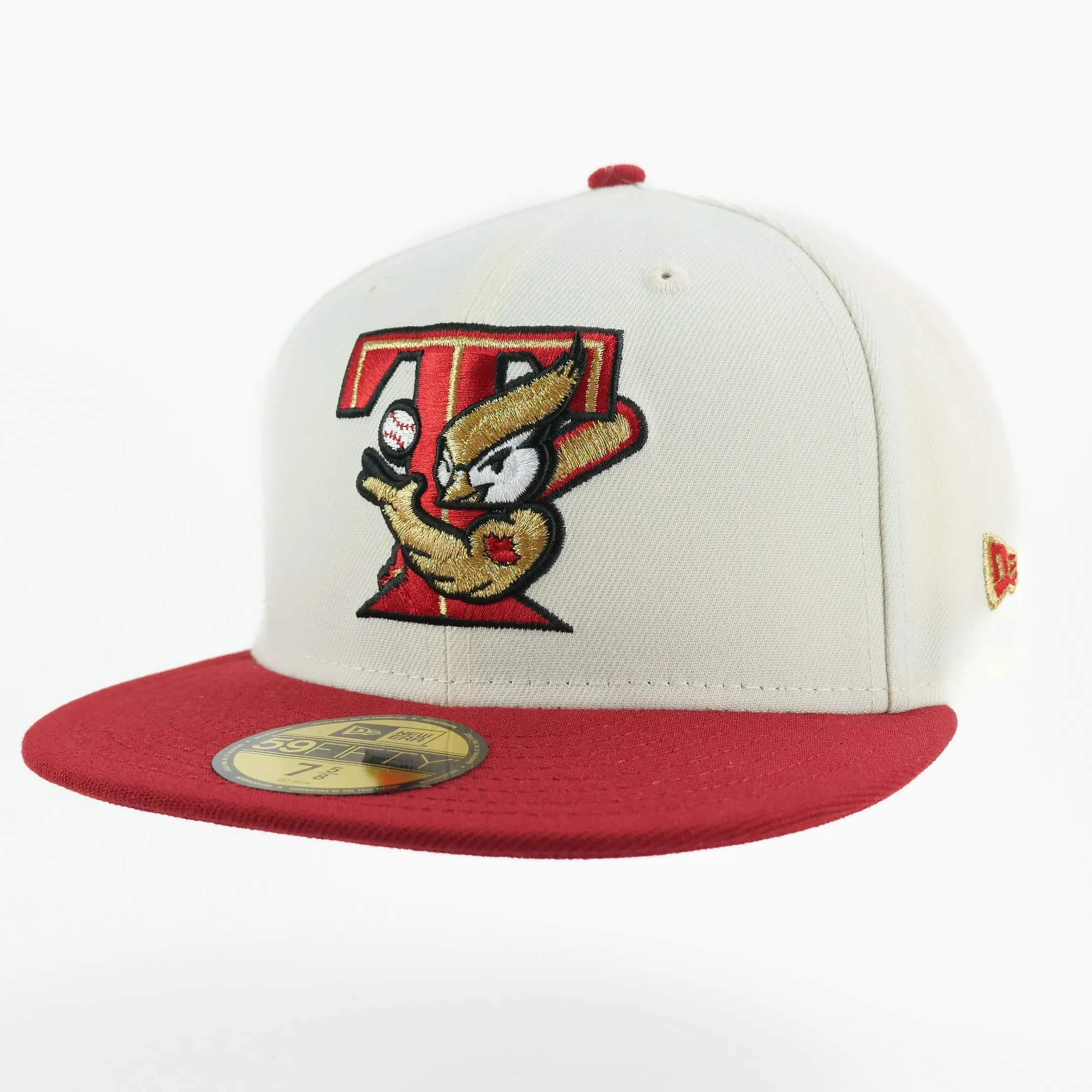 New Era Custom Exclusive Fitted Toronto Blue Jays 1991 Allstar Game Patch (Chrome Burgundy Metallic Gold)