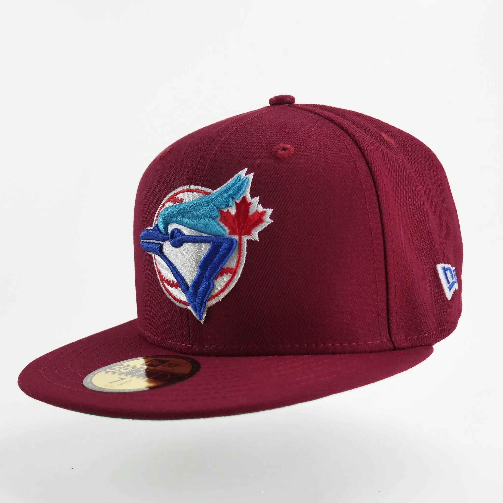 New Era Custom Exclusive Fitted Toronto Blue Jays Merlot 25th Anniversary Patch