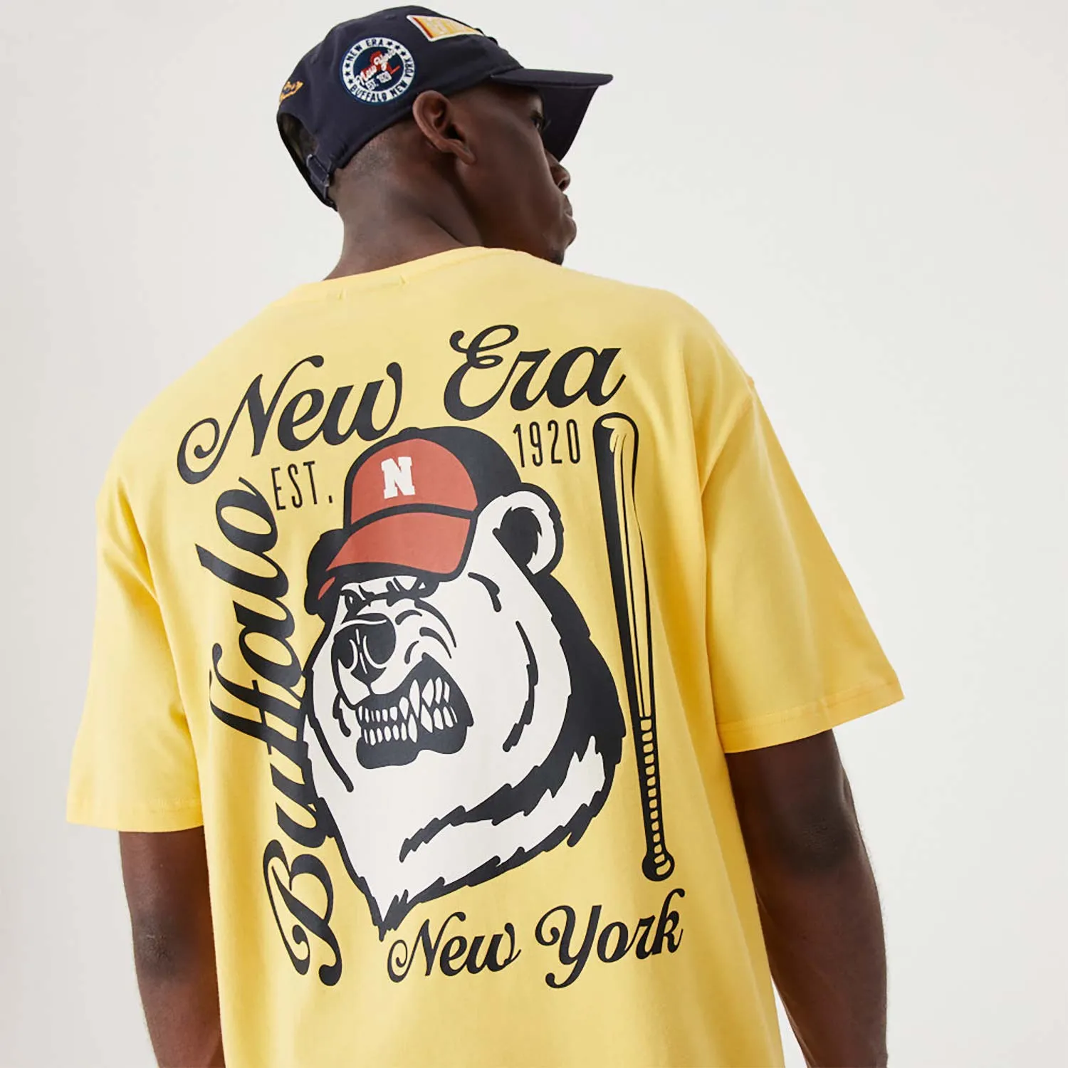 NEW ERA HERITAGE BEAR GRAPHIC OVER-SIZED TEE