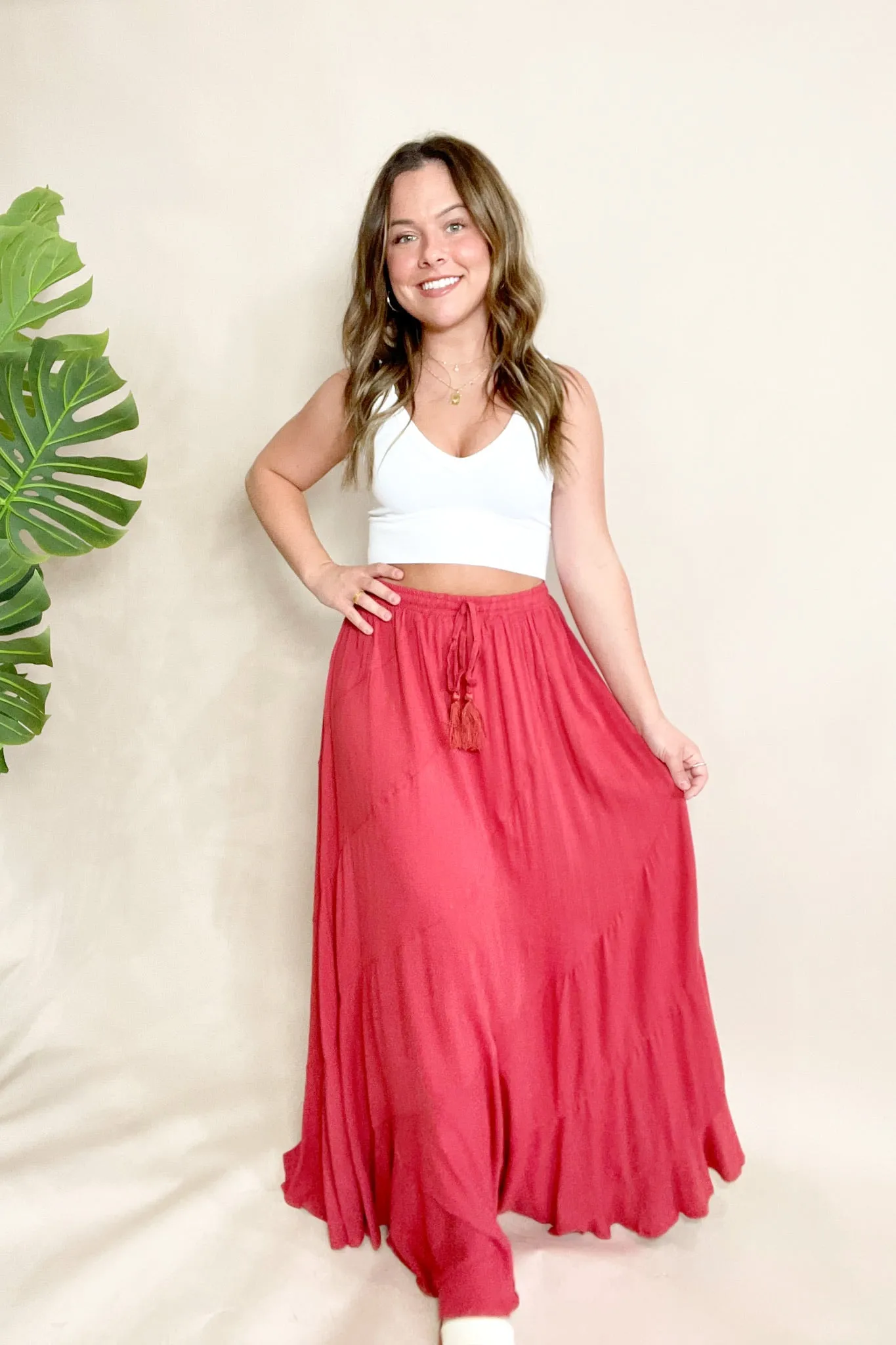 Poppy Linen Maxi Skirt