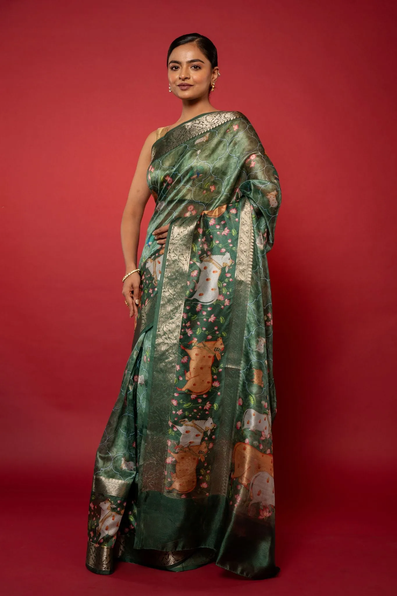 Printed Silk Saree