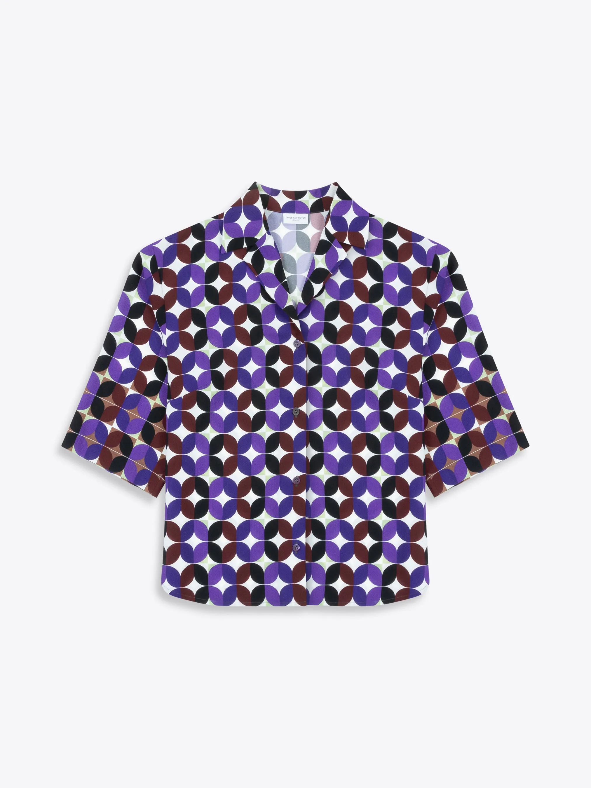 Printed silk shirt