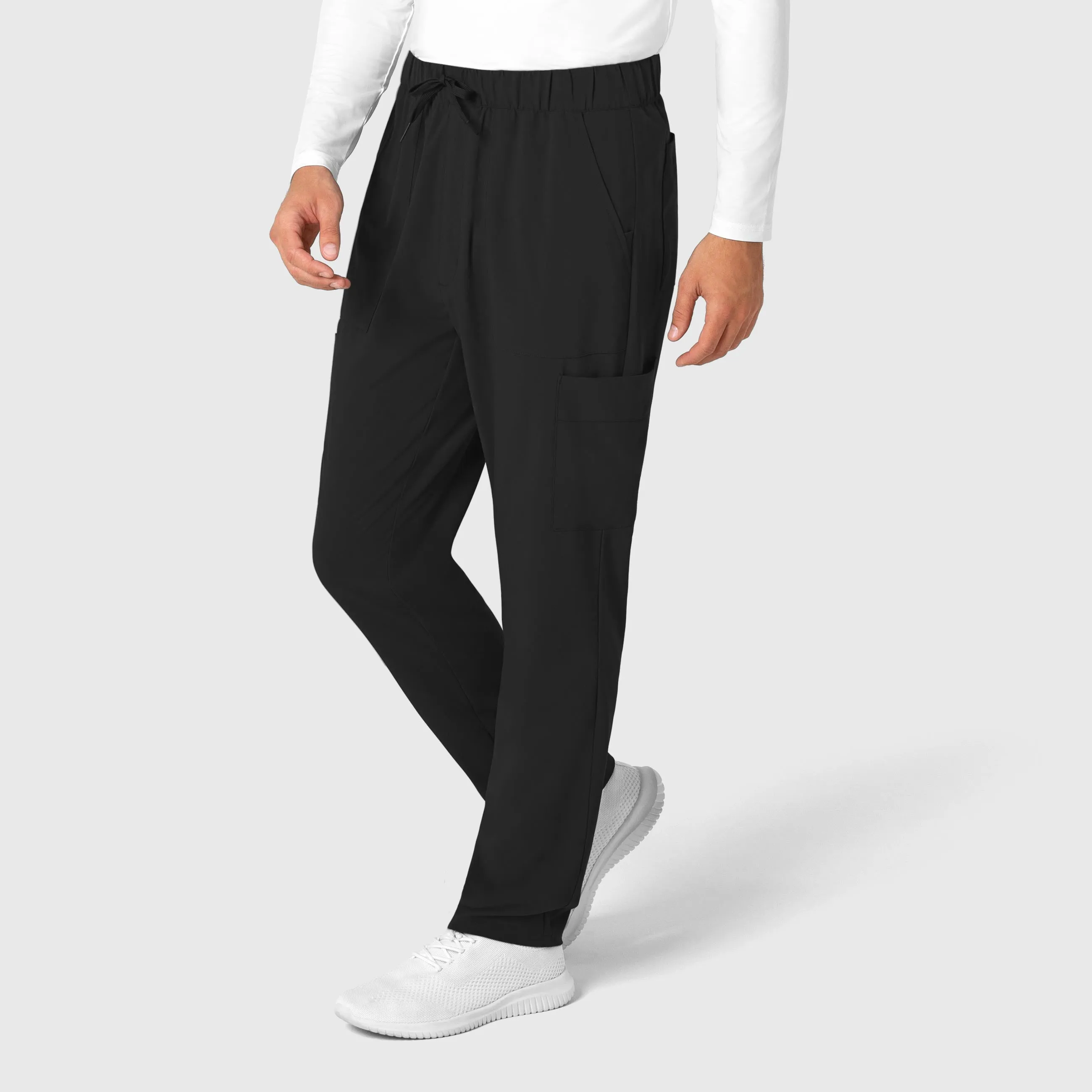 RENEW Men's Tapered Scrub Pant - Black