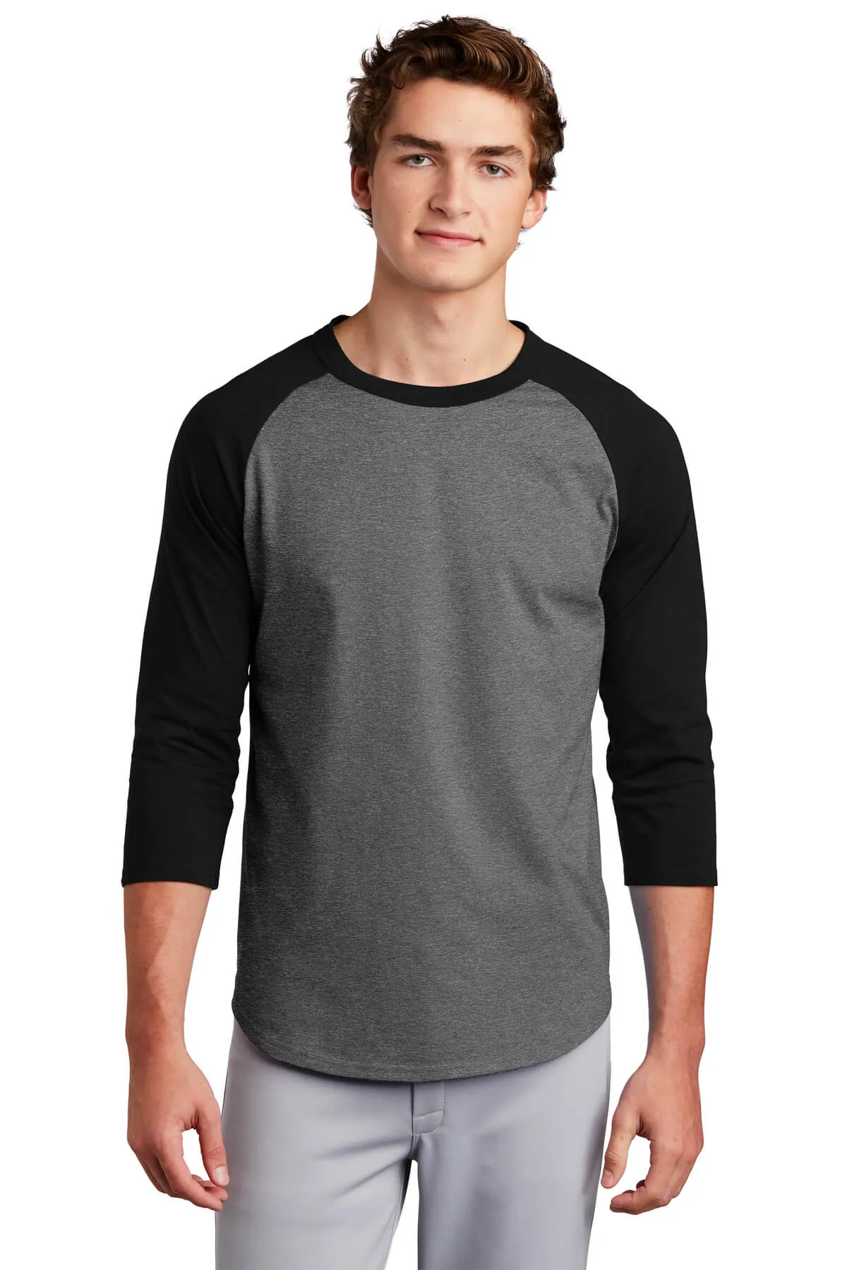 Sport-Tek Colorblock Jersey Baseball Tee Shirt