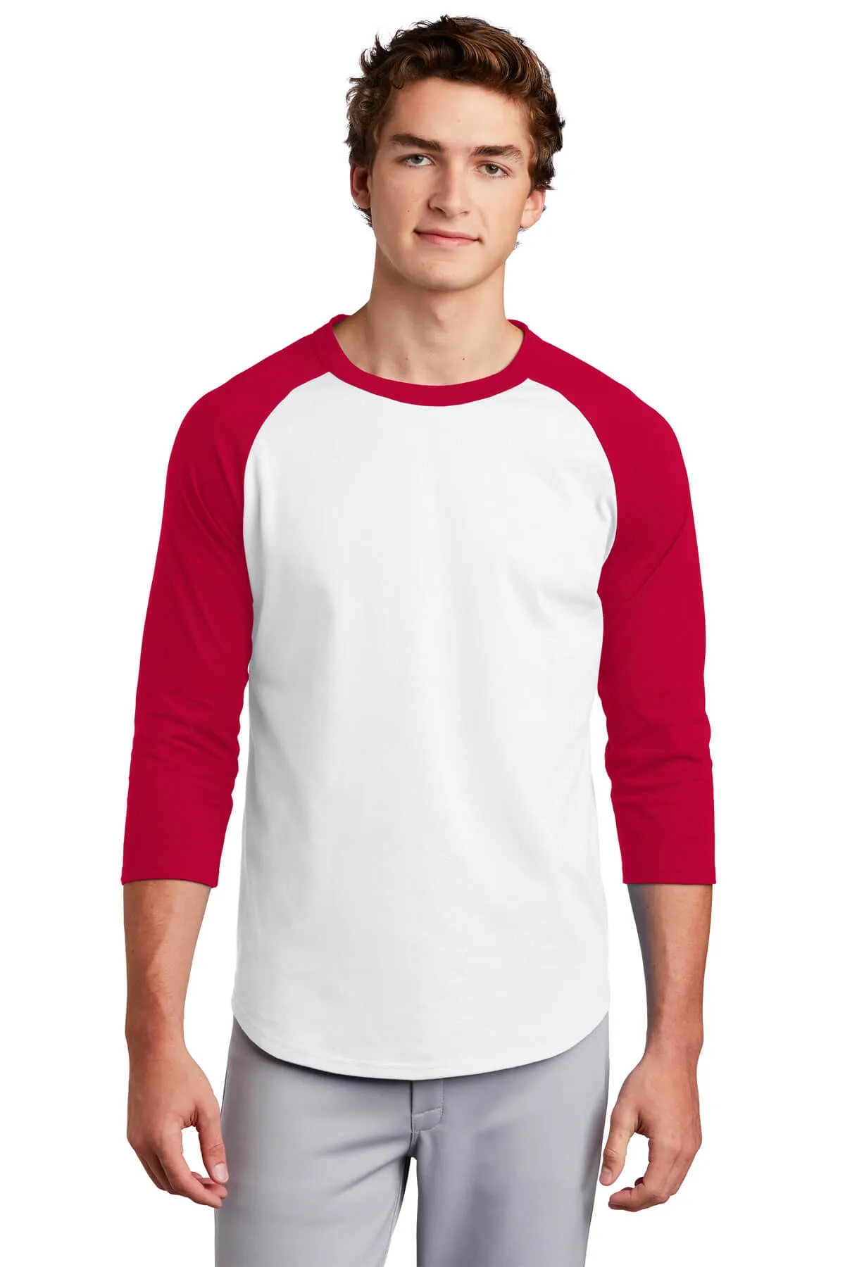 Sport-Tek Colorblock Jersey Baseball Tee Shirt