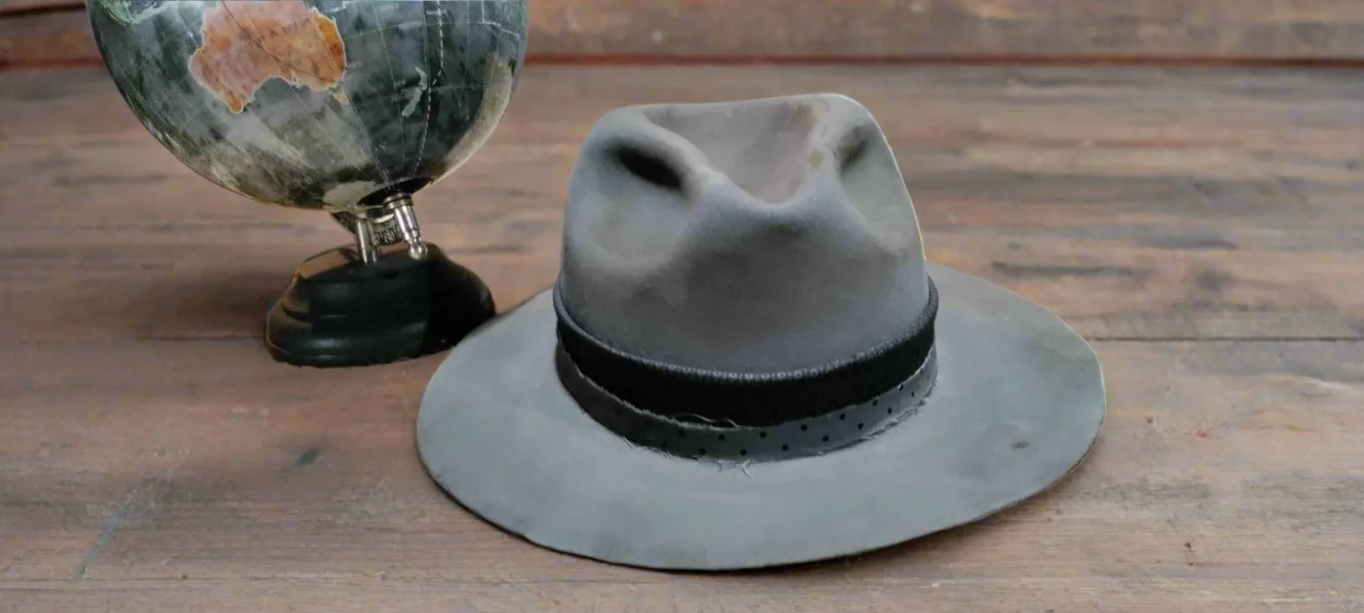 Stetson Hancock Fedora (Distressed) - Vintage-Inspired Classic Hat