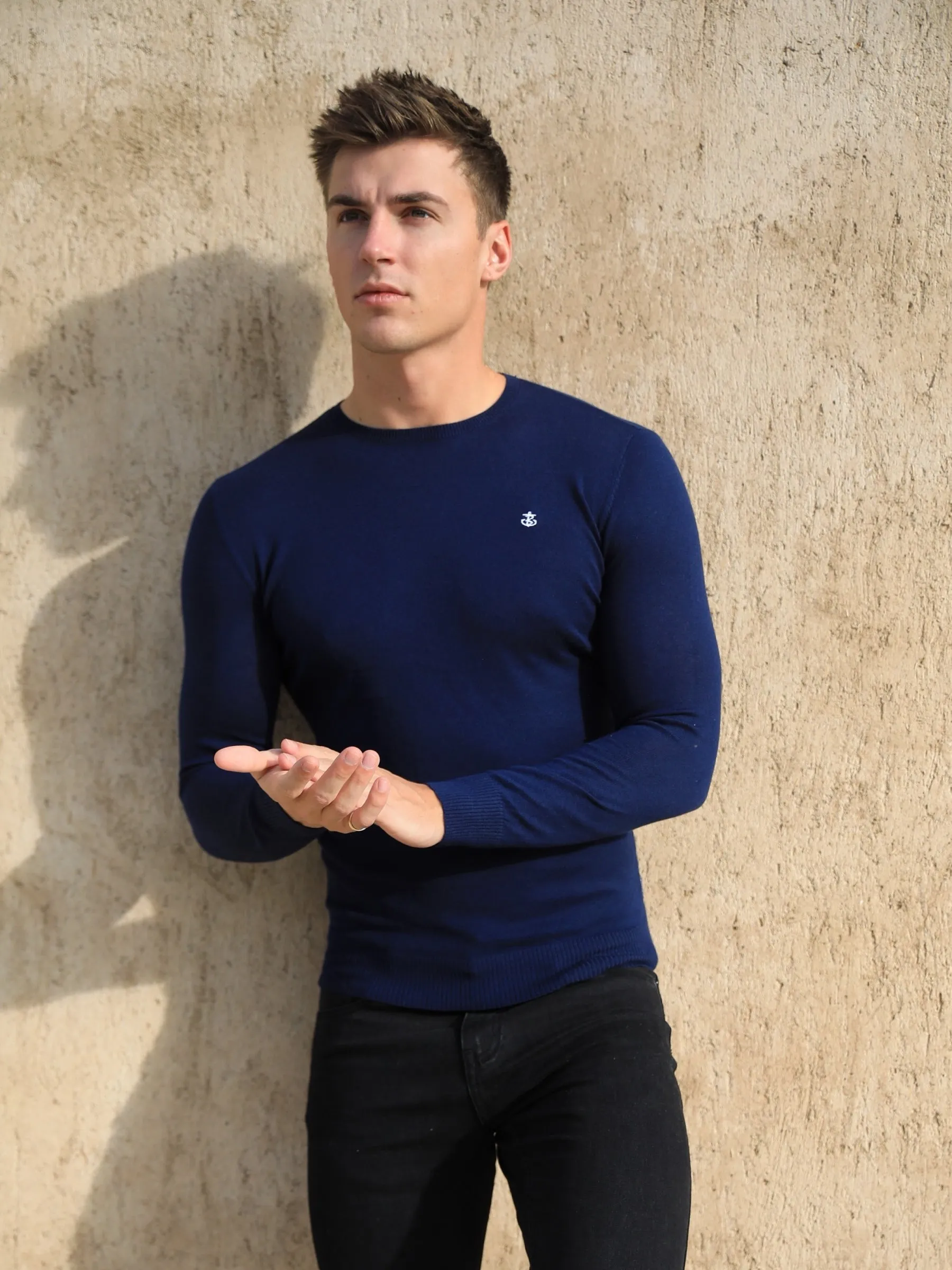 Sudbury Knitted Jumper - Navy