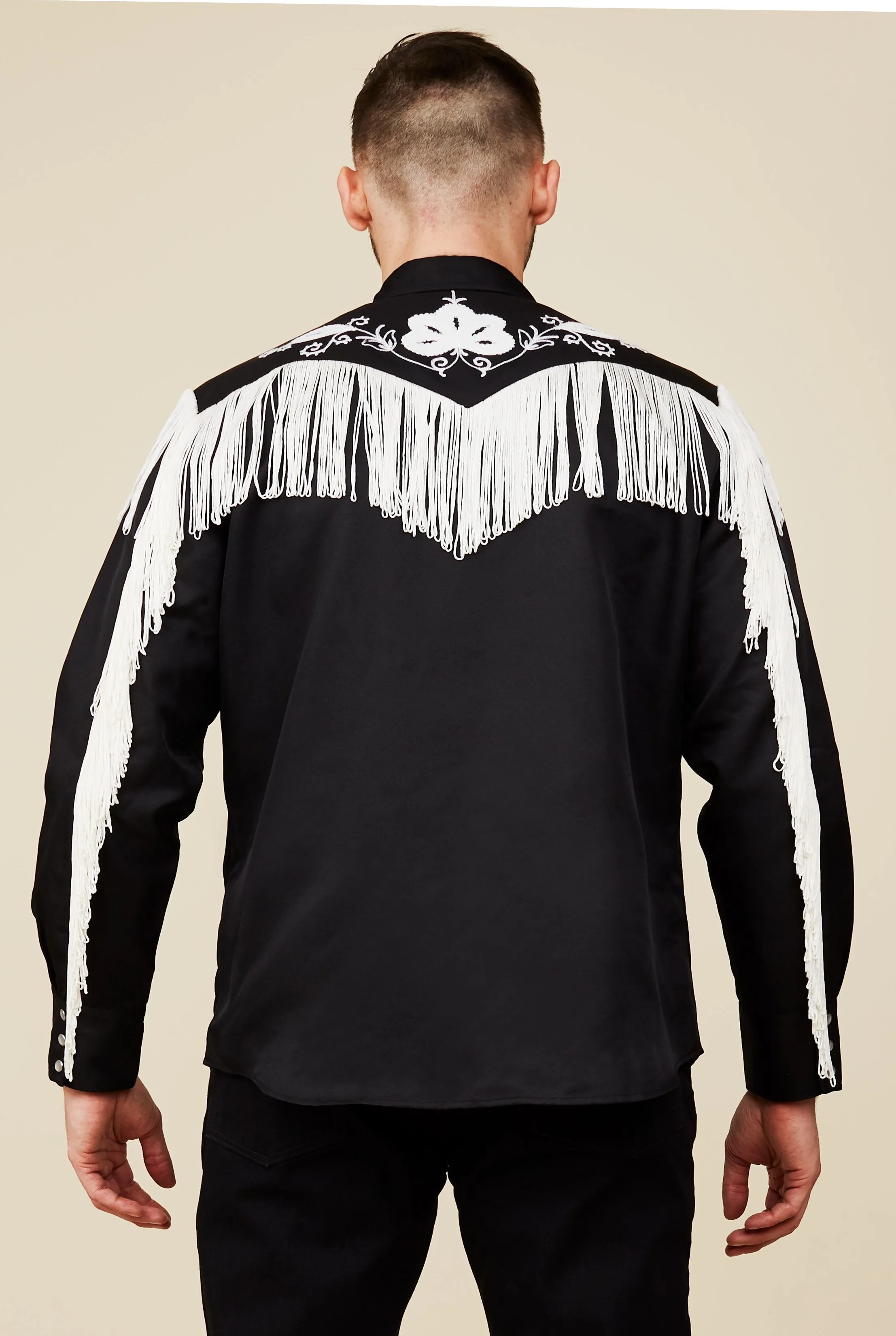 Taos Men's Shirt Black and White