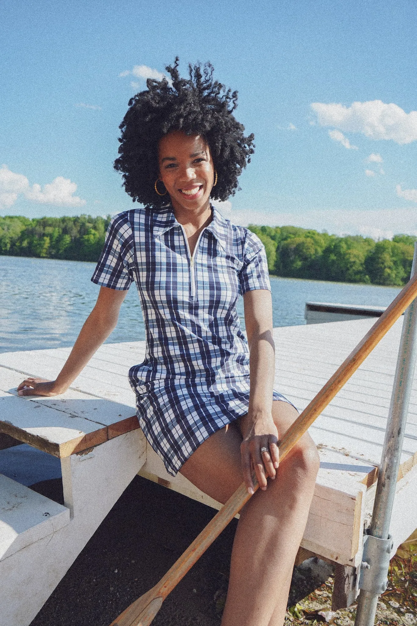 The Ottolie Dress - Mariners Plaid