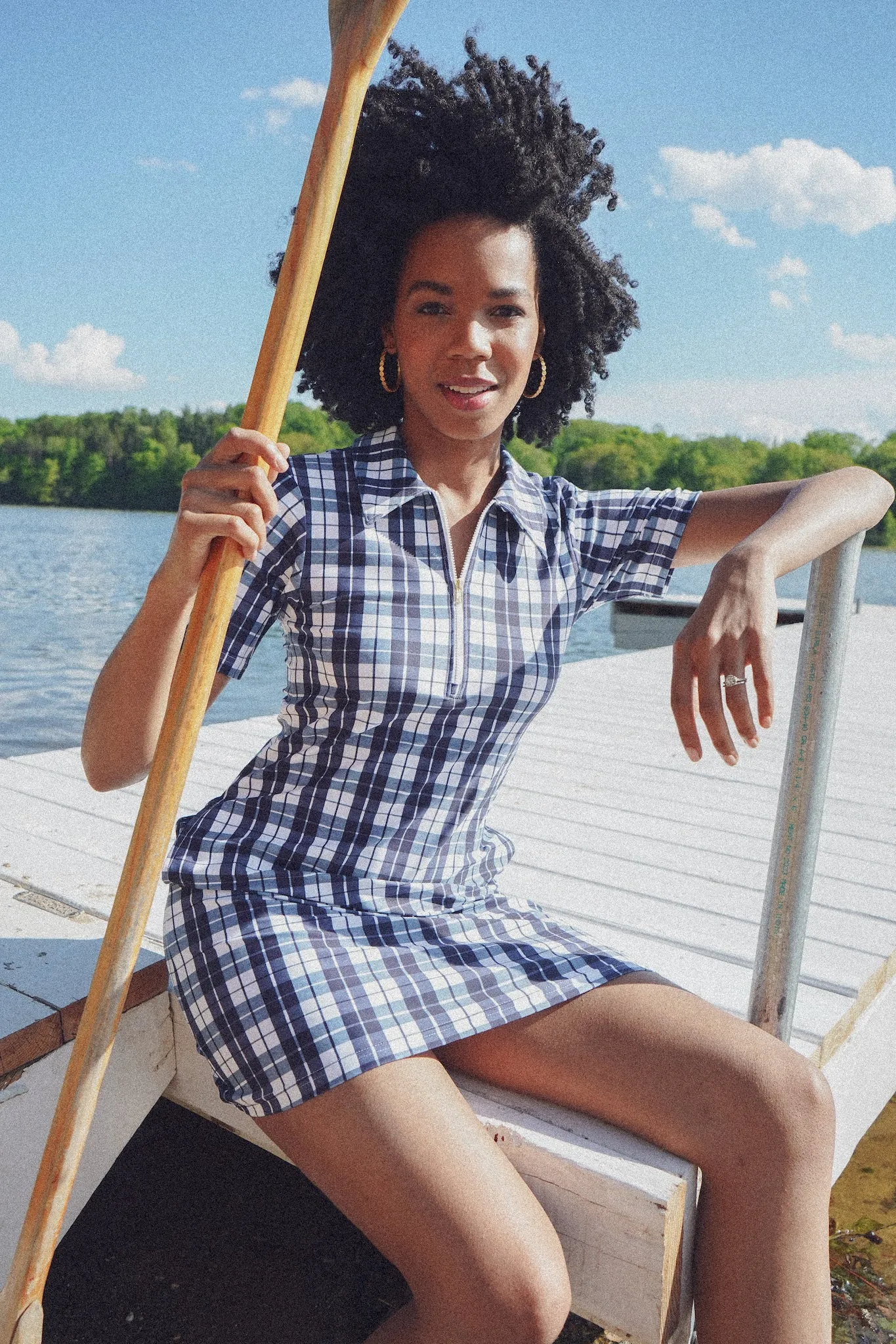 The Ottolie Dress - Mariners Plaid