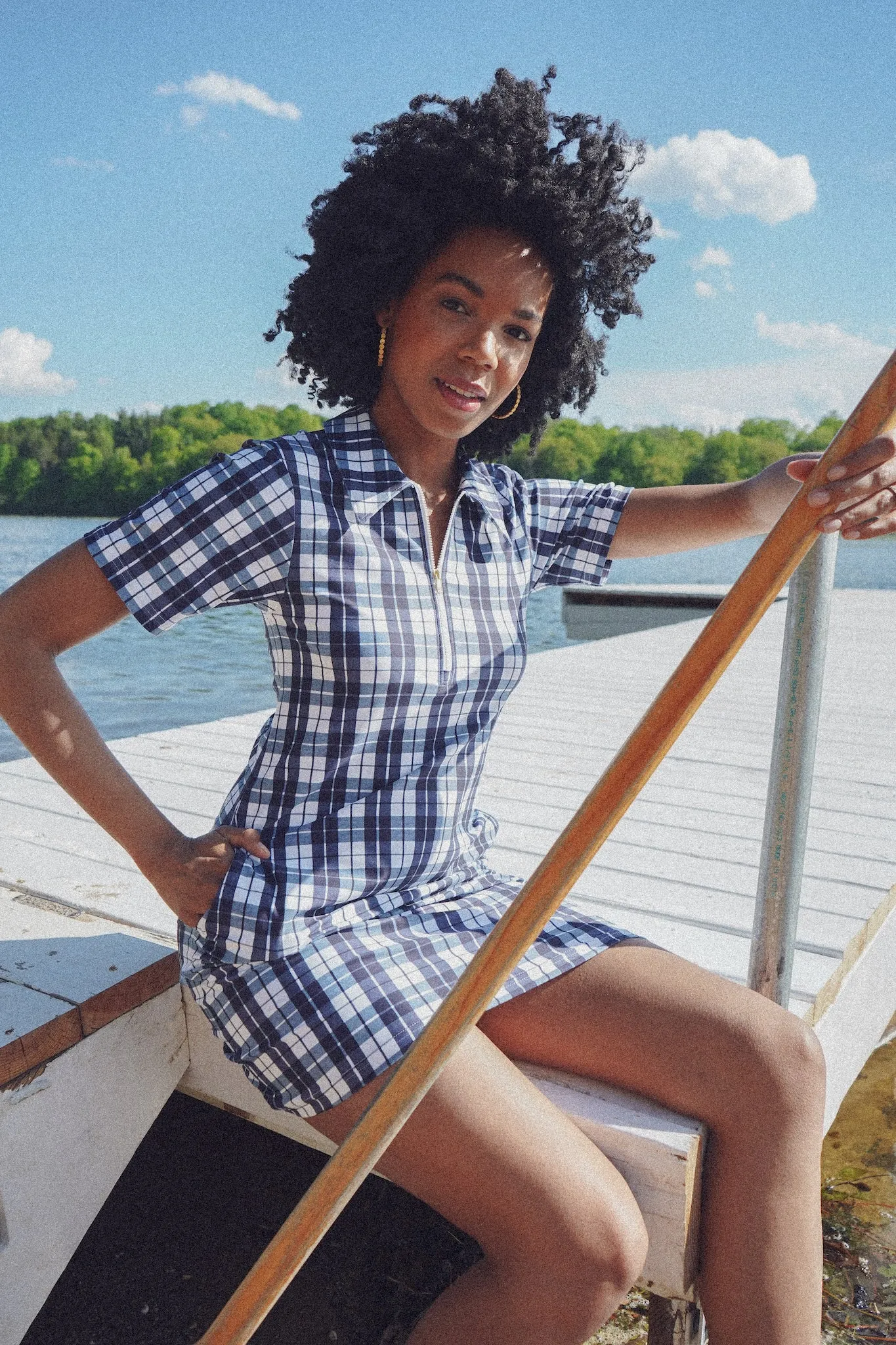 The Ottolie Dress - Mariners Plaid