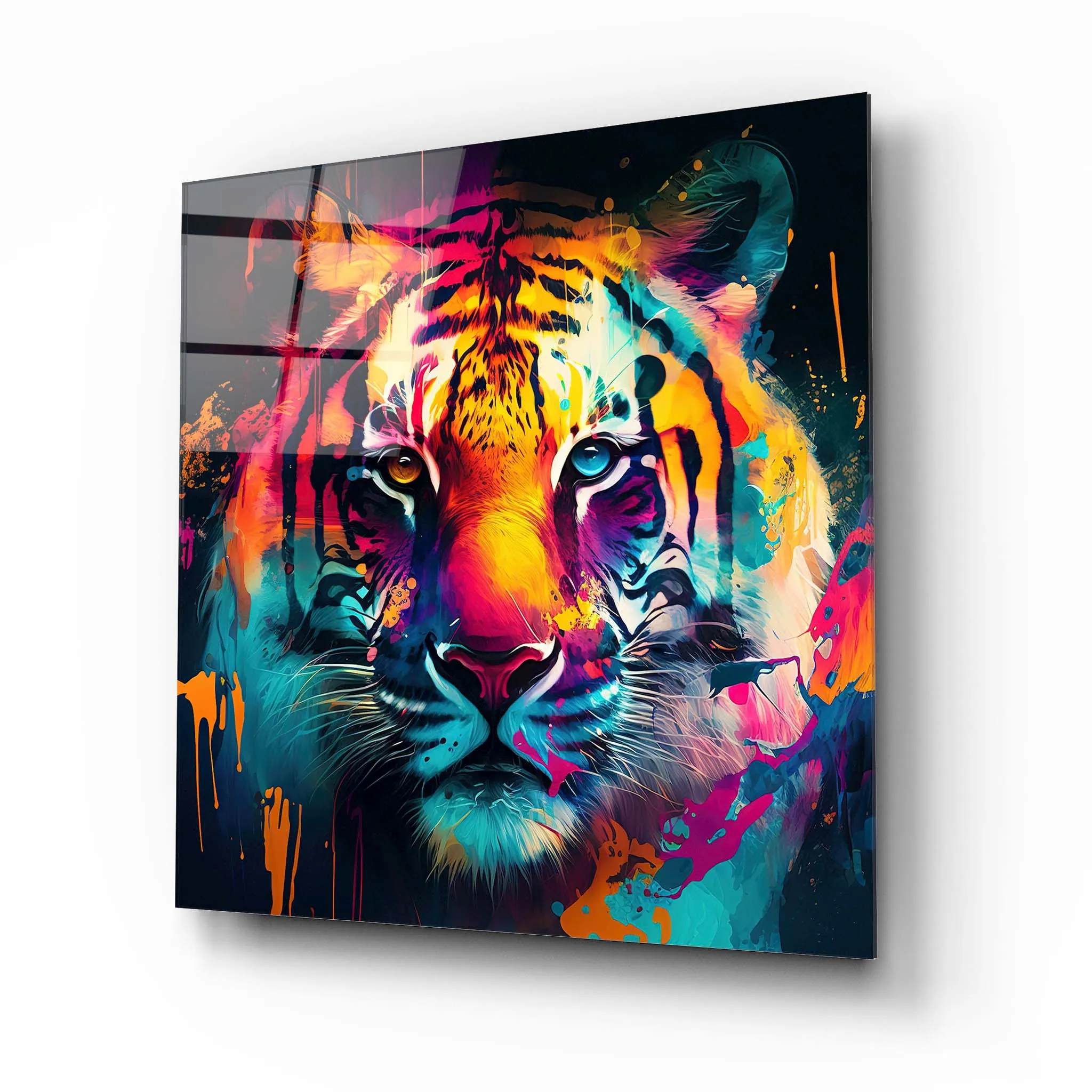 Tiger Glass Wall Art 3