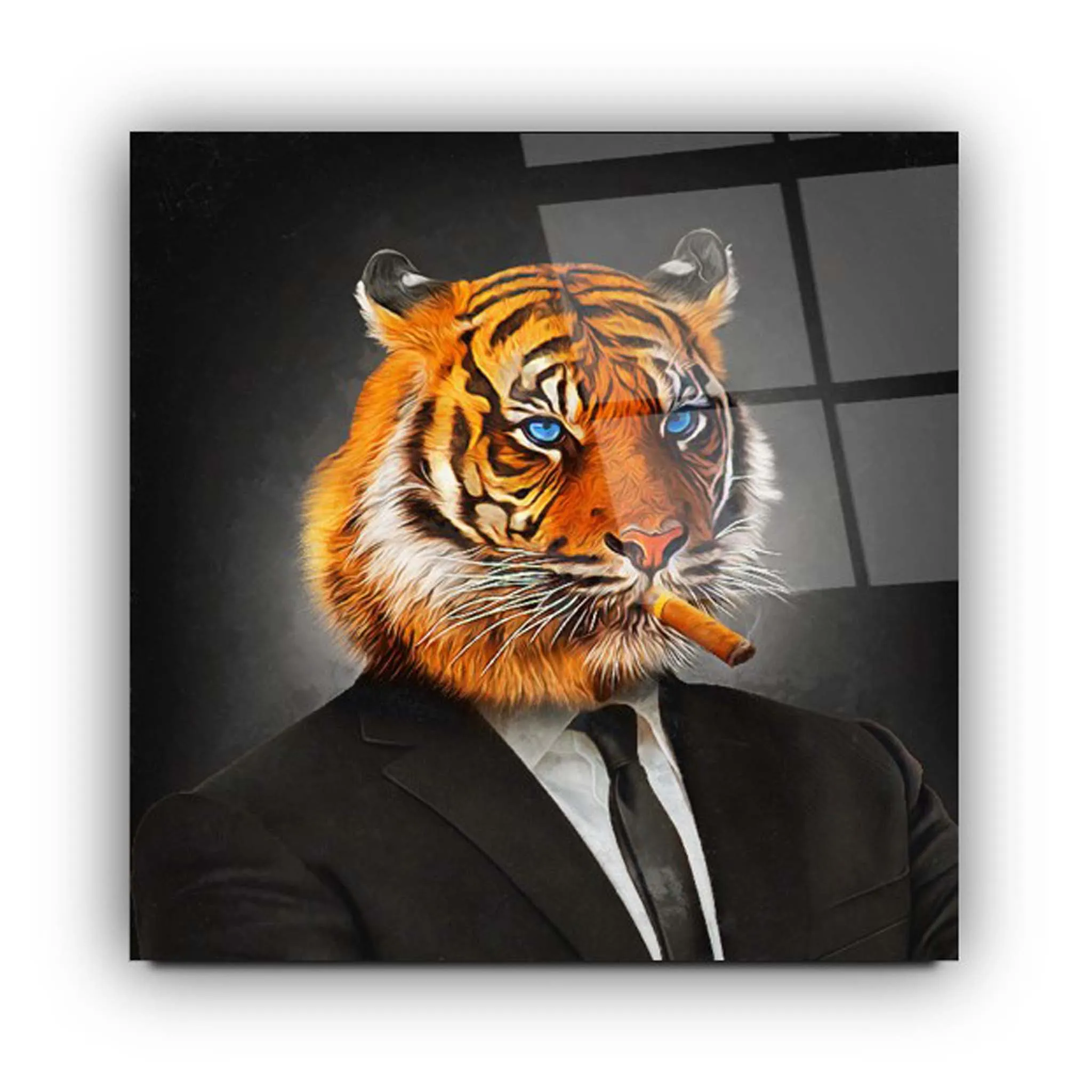 Tiger Glass Wall Art 6