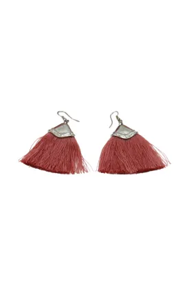 Triangle Tassel Earrings