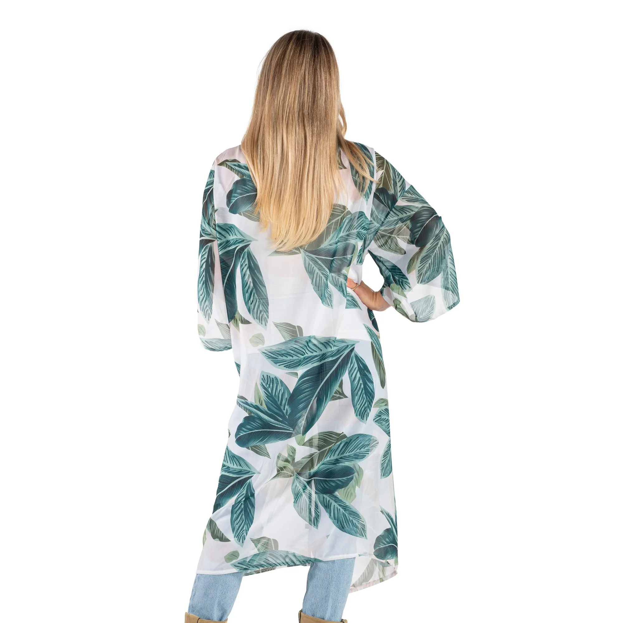 Tropical Leaves Kimono