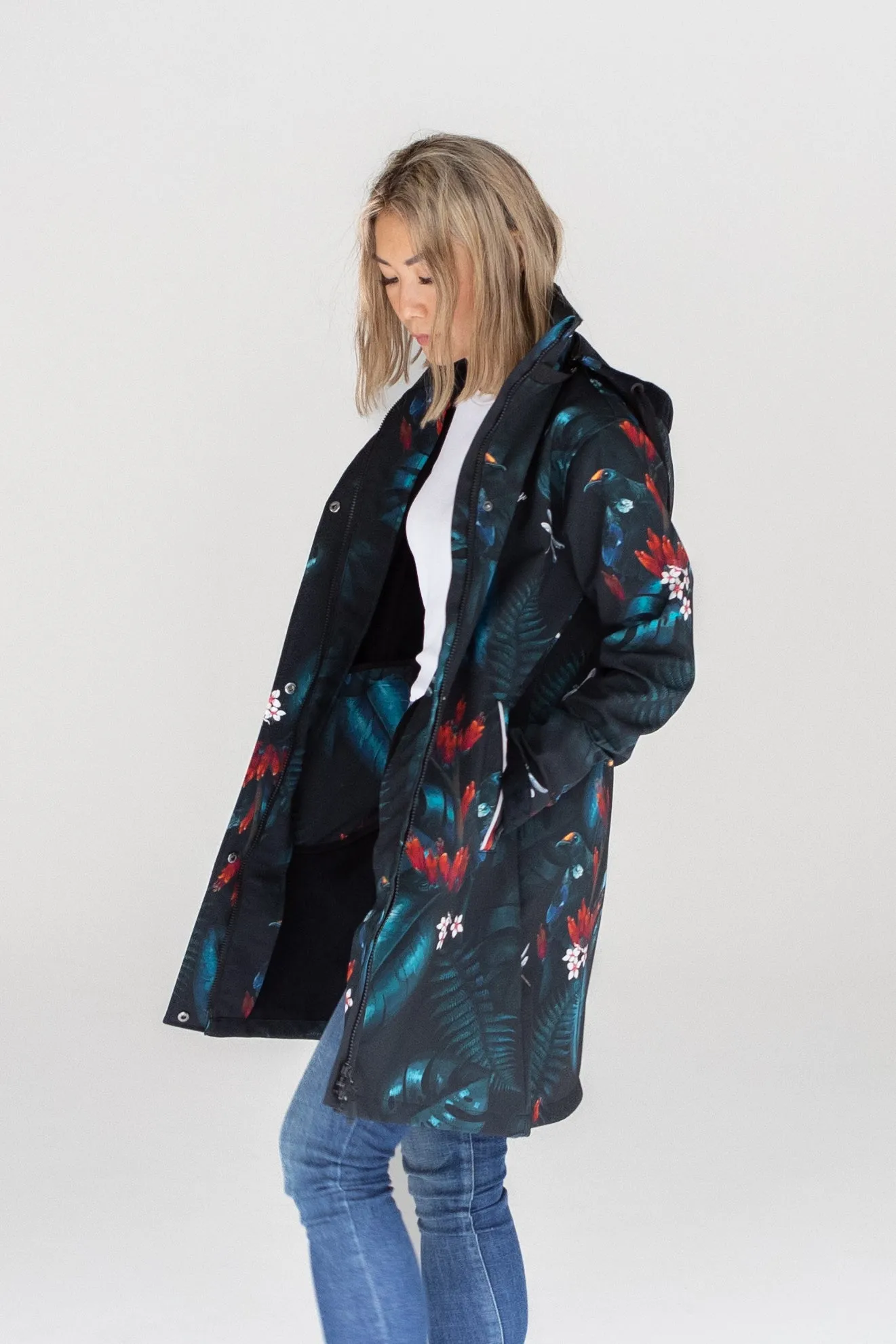 Tui luxe fleece bonded long coat