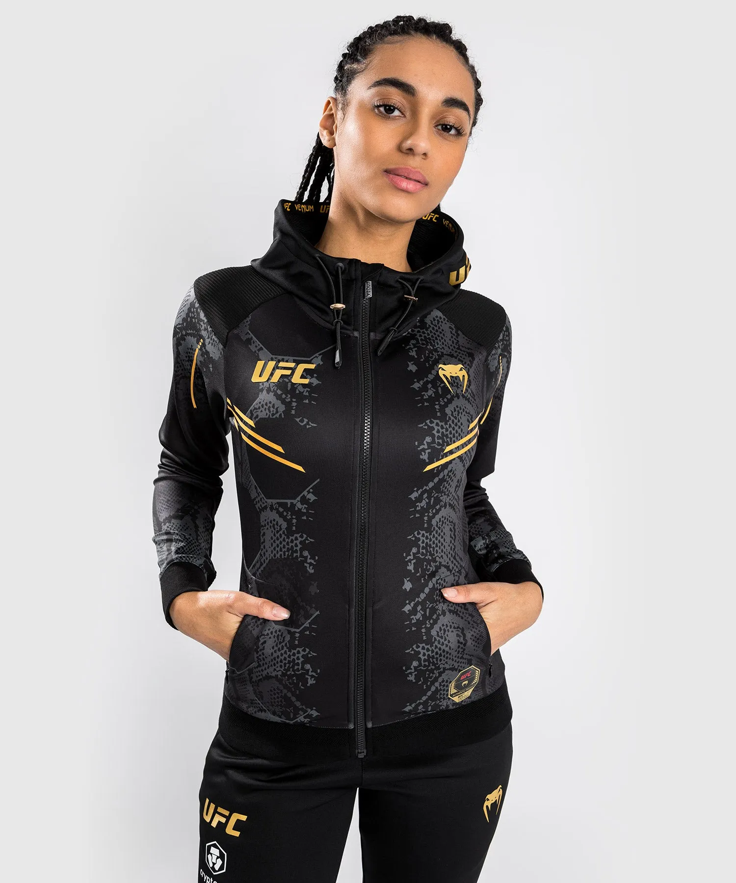 UFC Adrenaline by Venum Personalized Authentic Fight Night  Women’s Walkout Hoodie - Champion