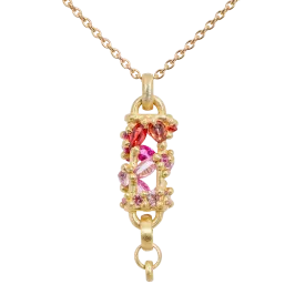 Vertical Plum Blossom Fontaine Necklace - 9965