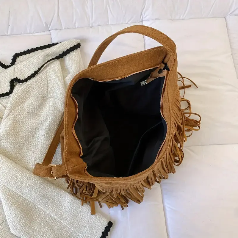 Vintage Tassel Hobo Bag only at Bling & Bloom's Boutique | Western Style Large Purse