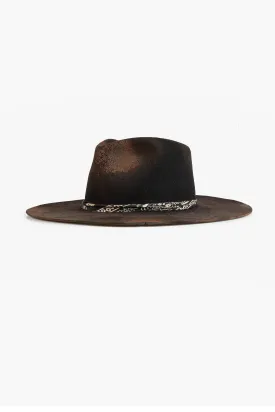 Wayfarer Fedora Hat | Heavy Relic Black