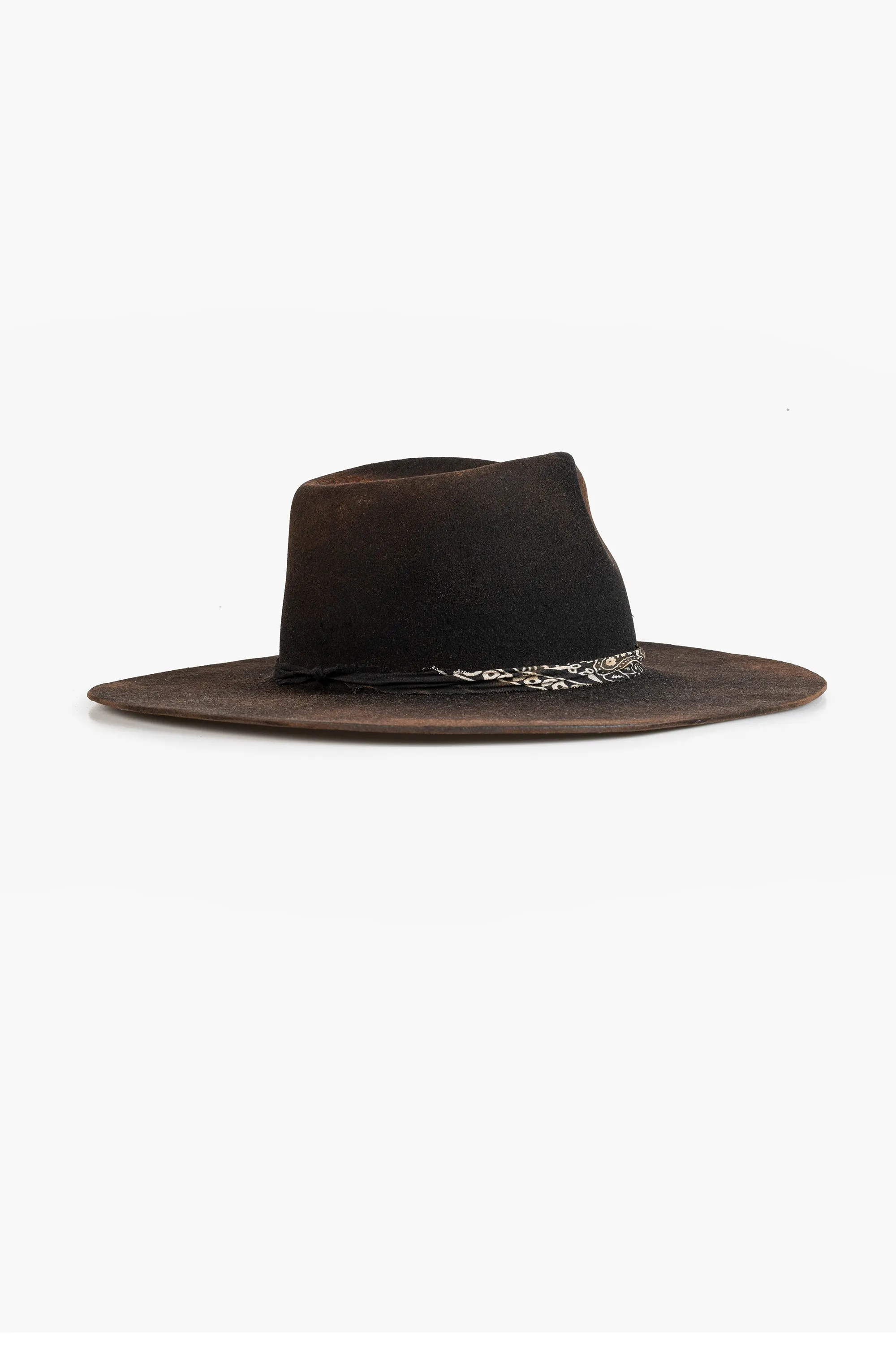 Wayfarer Fedora Hat | Heavy Relic Black