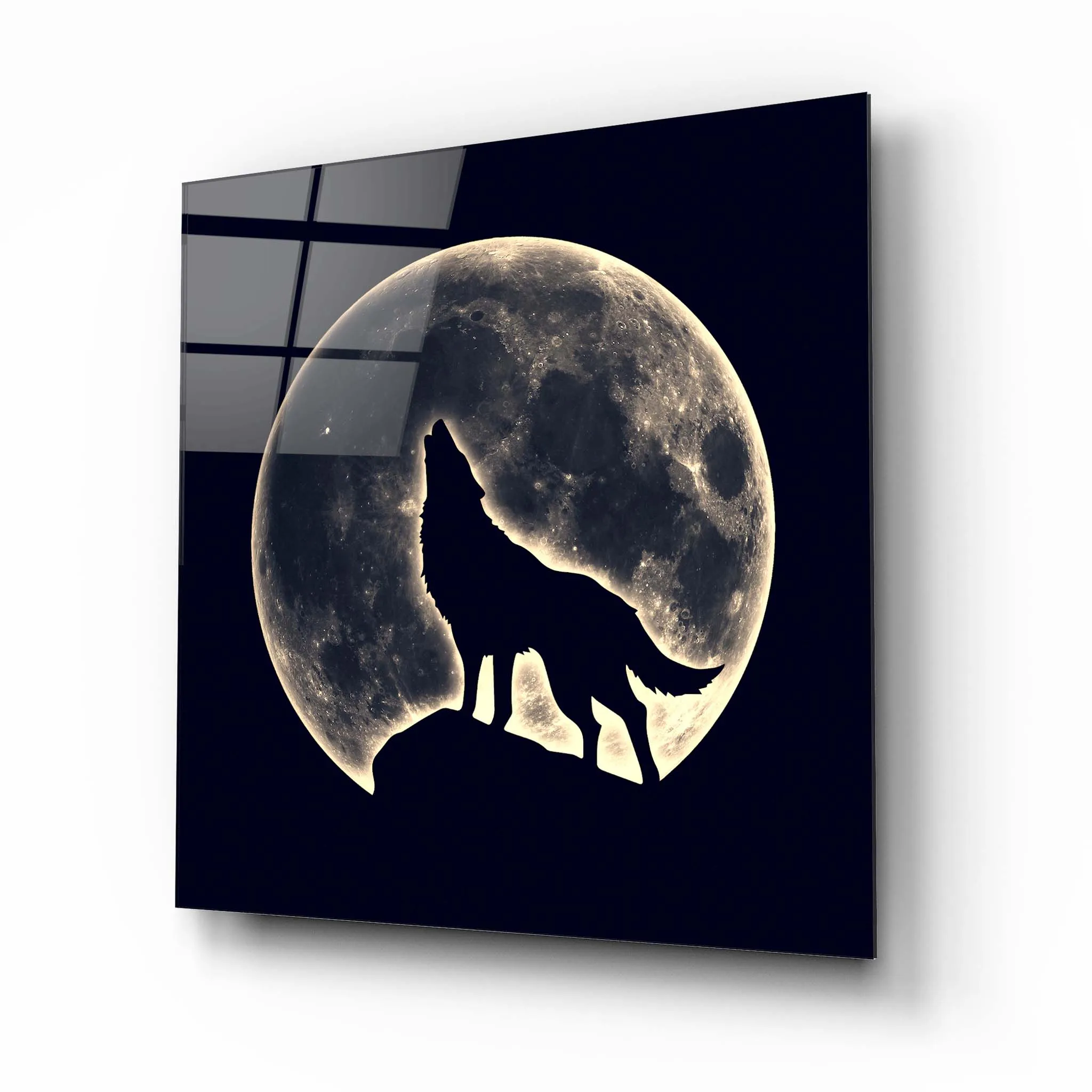 Wolf Glass Wall Art 3