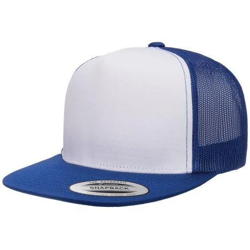 Yupoong 6006 Flat Billed Trucker Hat